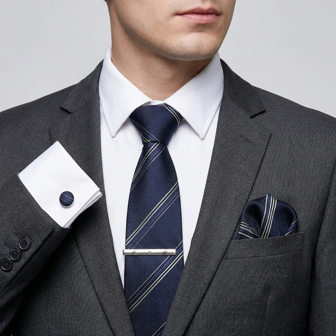 Luxavio - 4-Piece Woven Necktie Gift Set