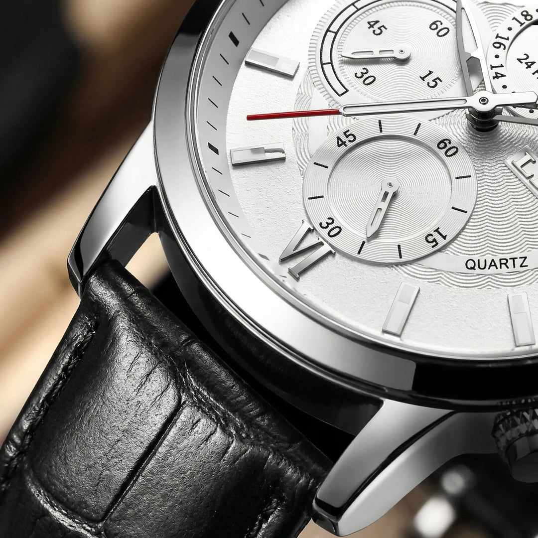 Luxivance - Analog Quartz Chronograph Dress Watch