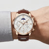 Analogt Kvarts Chronograph Ur för Män