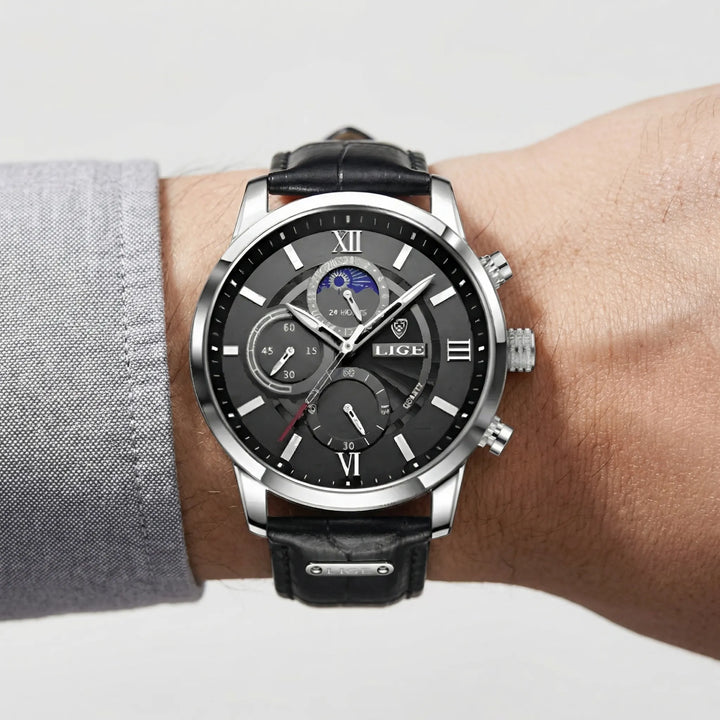 Luxivance - Analog Quartz Chronograph Dress Watch