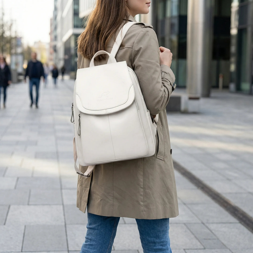 Luxiven - Anti-Theft Flap Backpack For Women