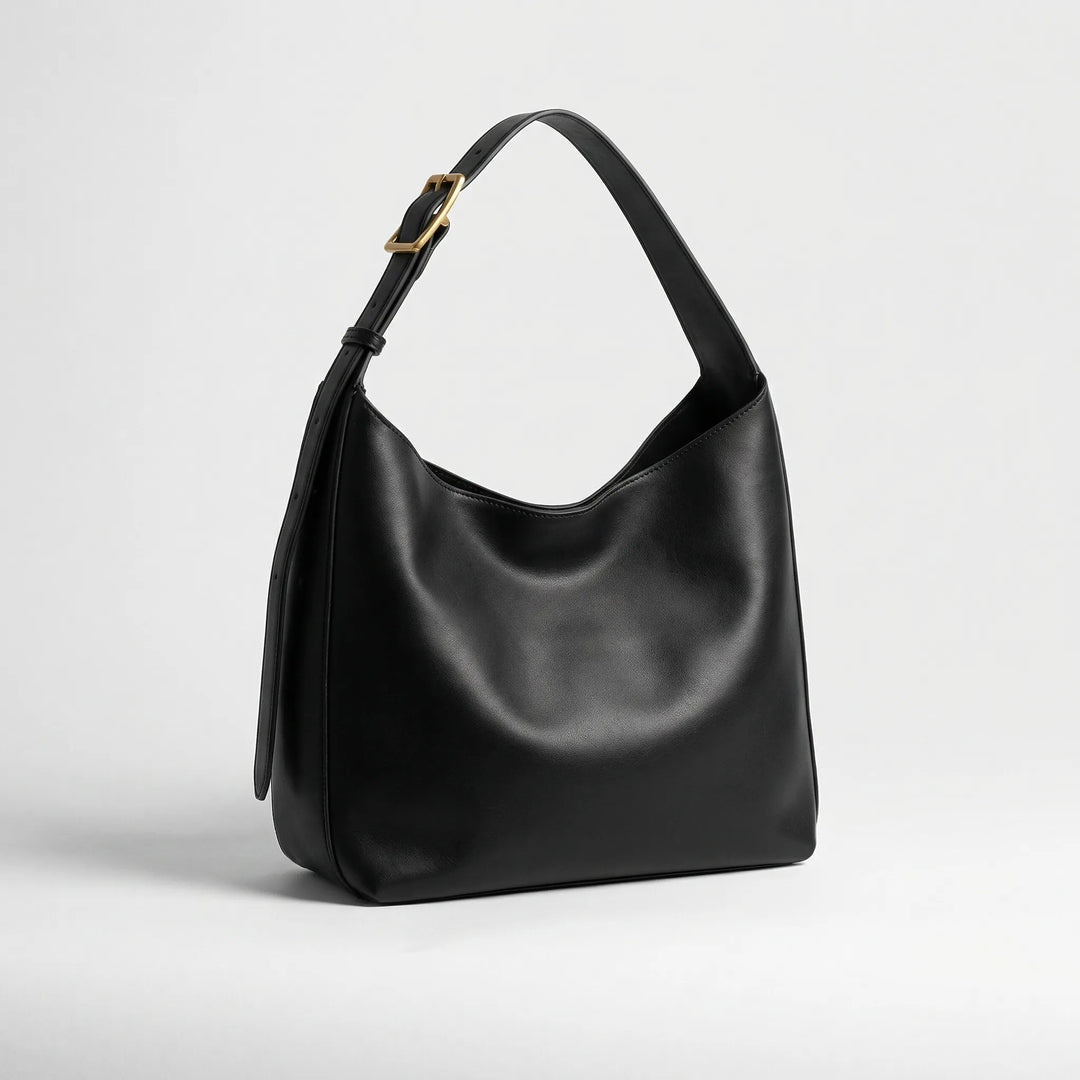 Luxtara - Structured Genuine Leather Tote Bag