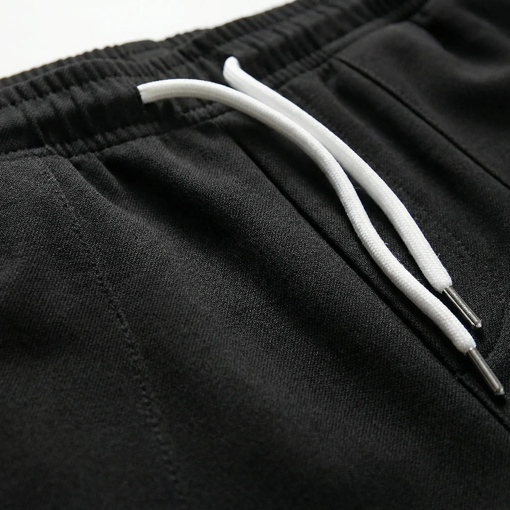 Luxtrend - Straight-Leg Elastic Waist Trousers