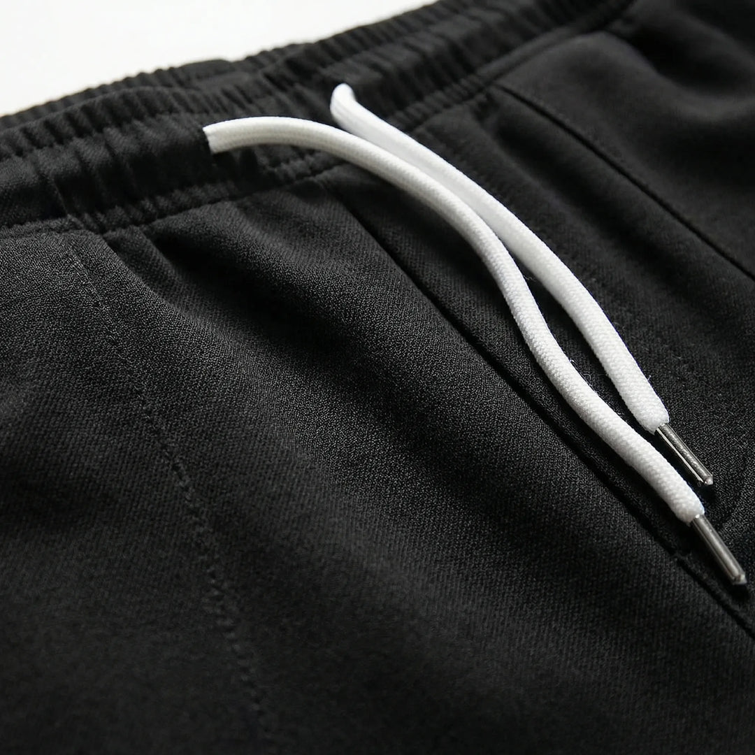 Luxtrend - Straight-Leg Elastic Waist Trousers