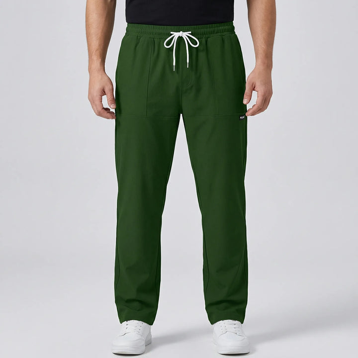 Luxtrend - Straight-Leg Elastic Waist Trousers