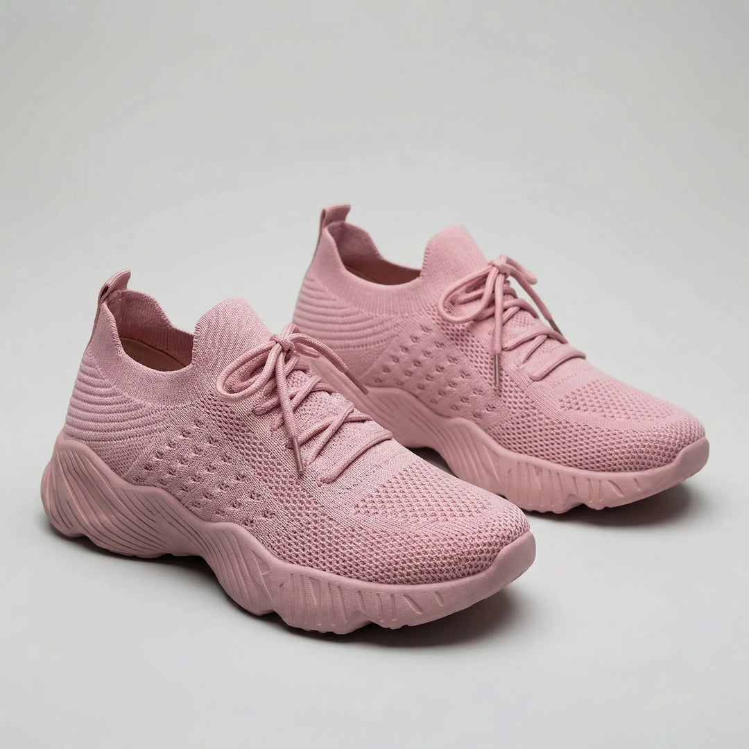 Lyvora - Breathable Lace-Up Knit Sneaker