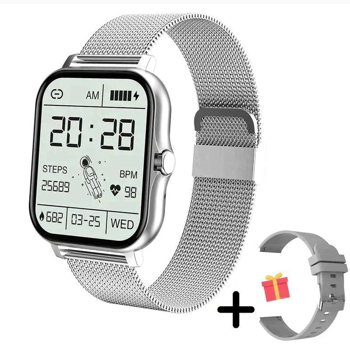 Smart Watch Fitness, Bluetooth-samtal och Hälsövervakning