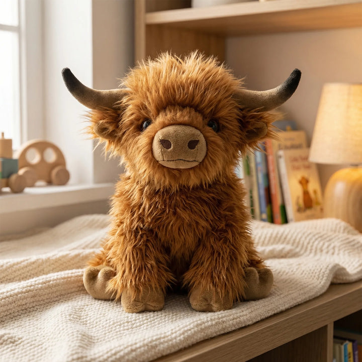 Moovlyn - Shaggy Highland Cow Stuffed Animal
