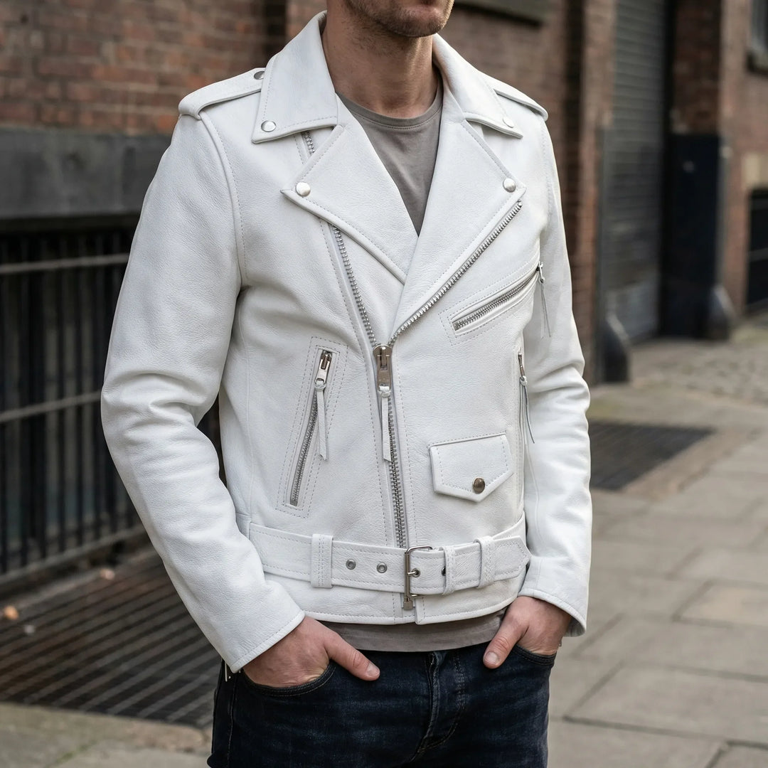 Motovenx - Asymmetrical Zip Biker Jacket