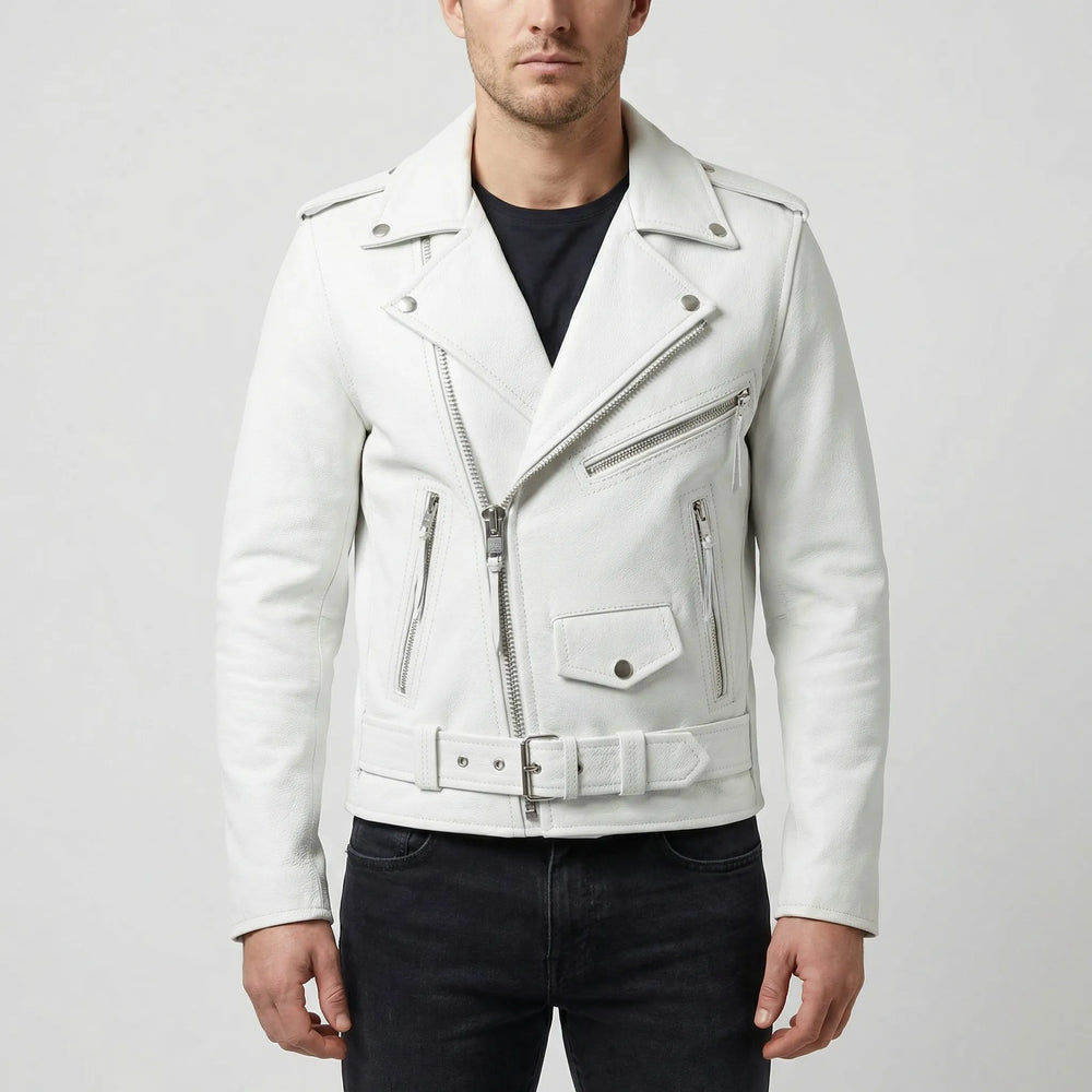 Motovenx - Asymmetrical Zip Biker Jacket