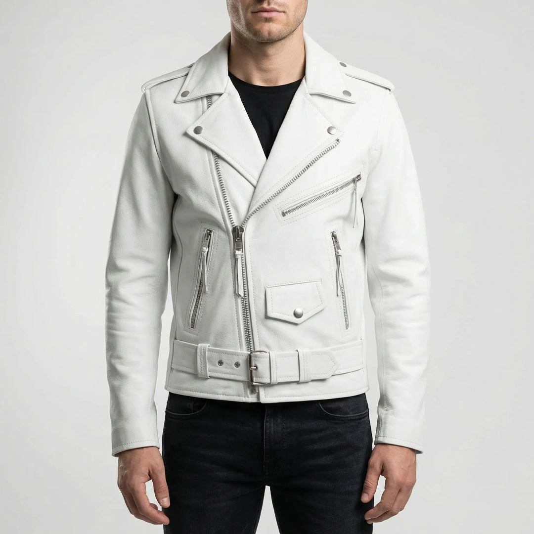 Motovenx - Asymmetrical Zip Biker Jacket