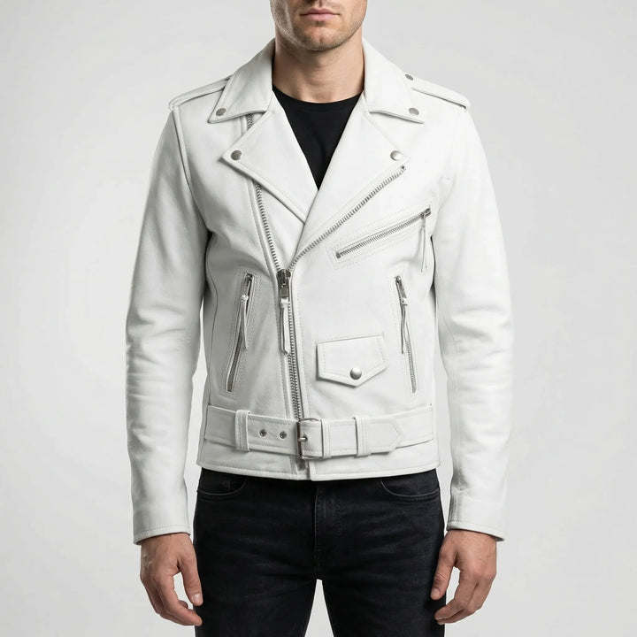 Motovenx - Asymmetrical Zip Biker Jacket