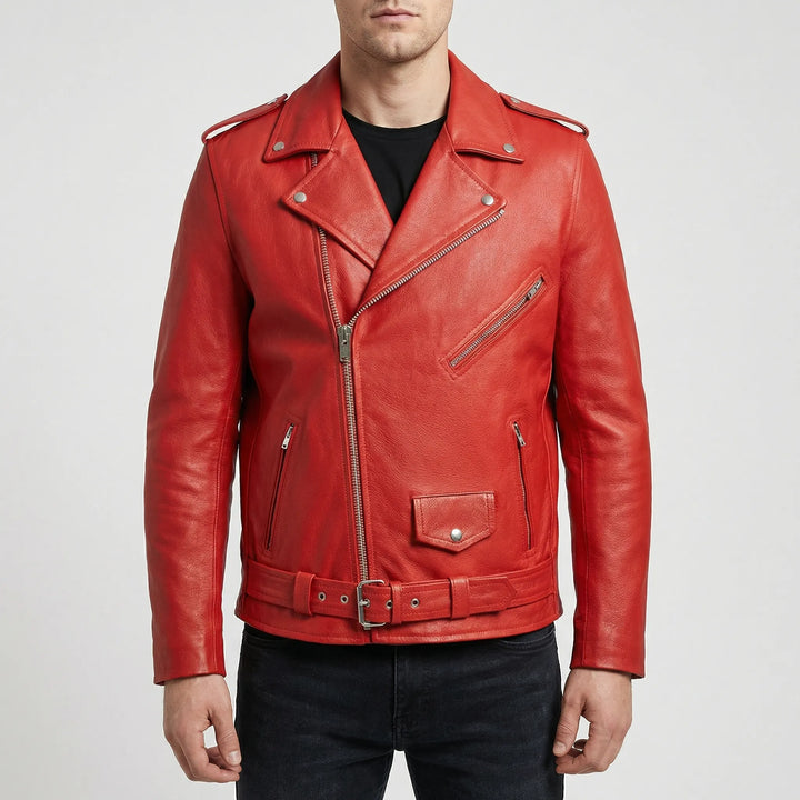 Motovenx - Asymmetrical Zip Biker Jacket