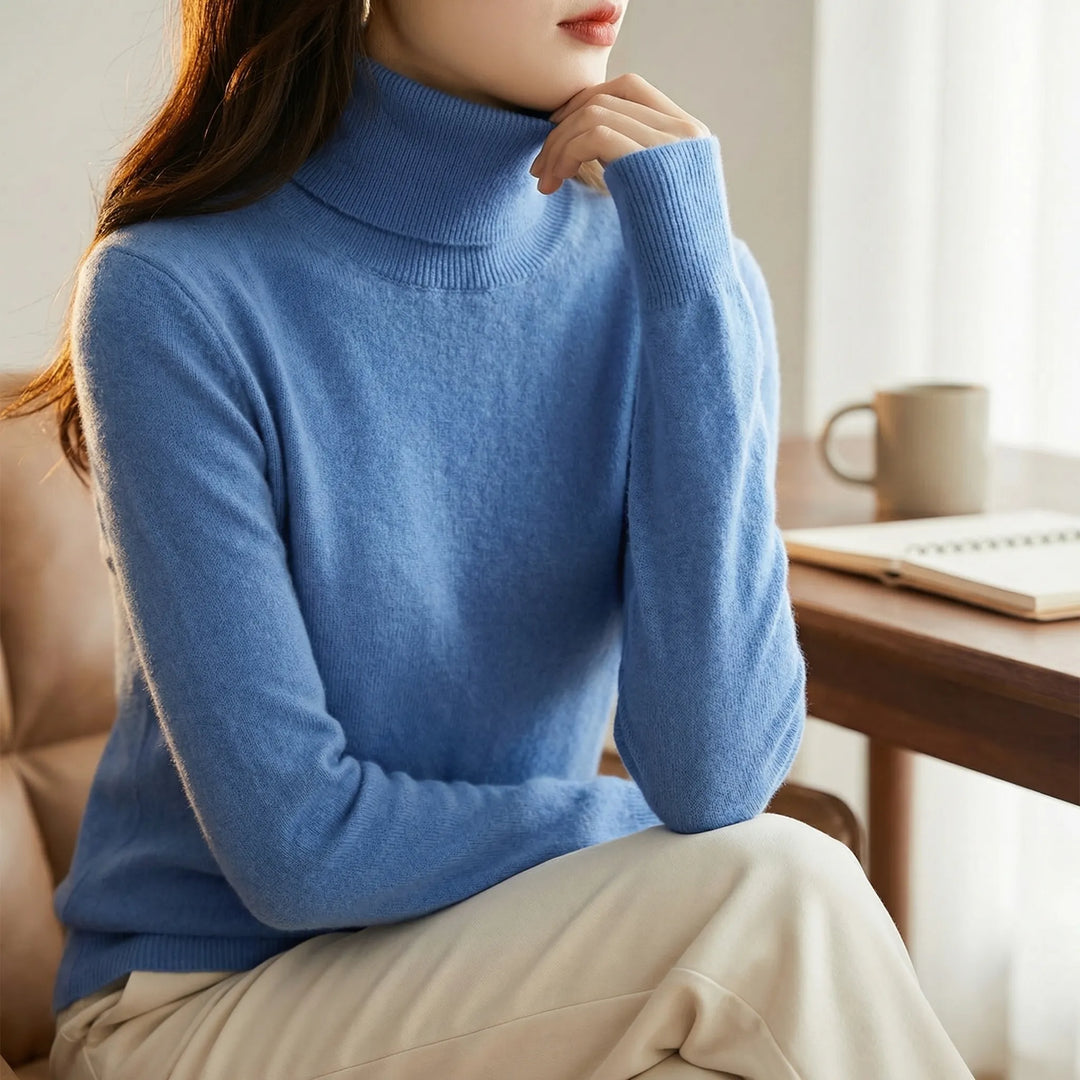Neckova - Slim-Fit Fine-Knit Turtleneck Sweater