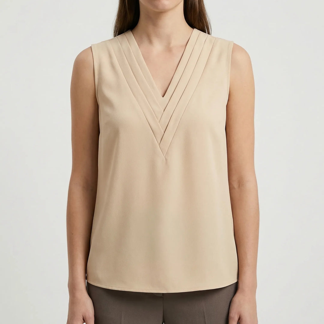 Necova - Sleeveless V-Neck Women's Top