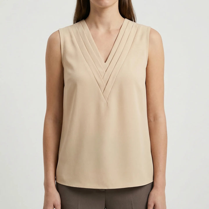 Necova - Sleeveless V-Neck Women's Top