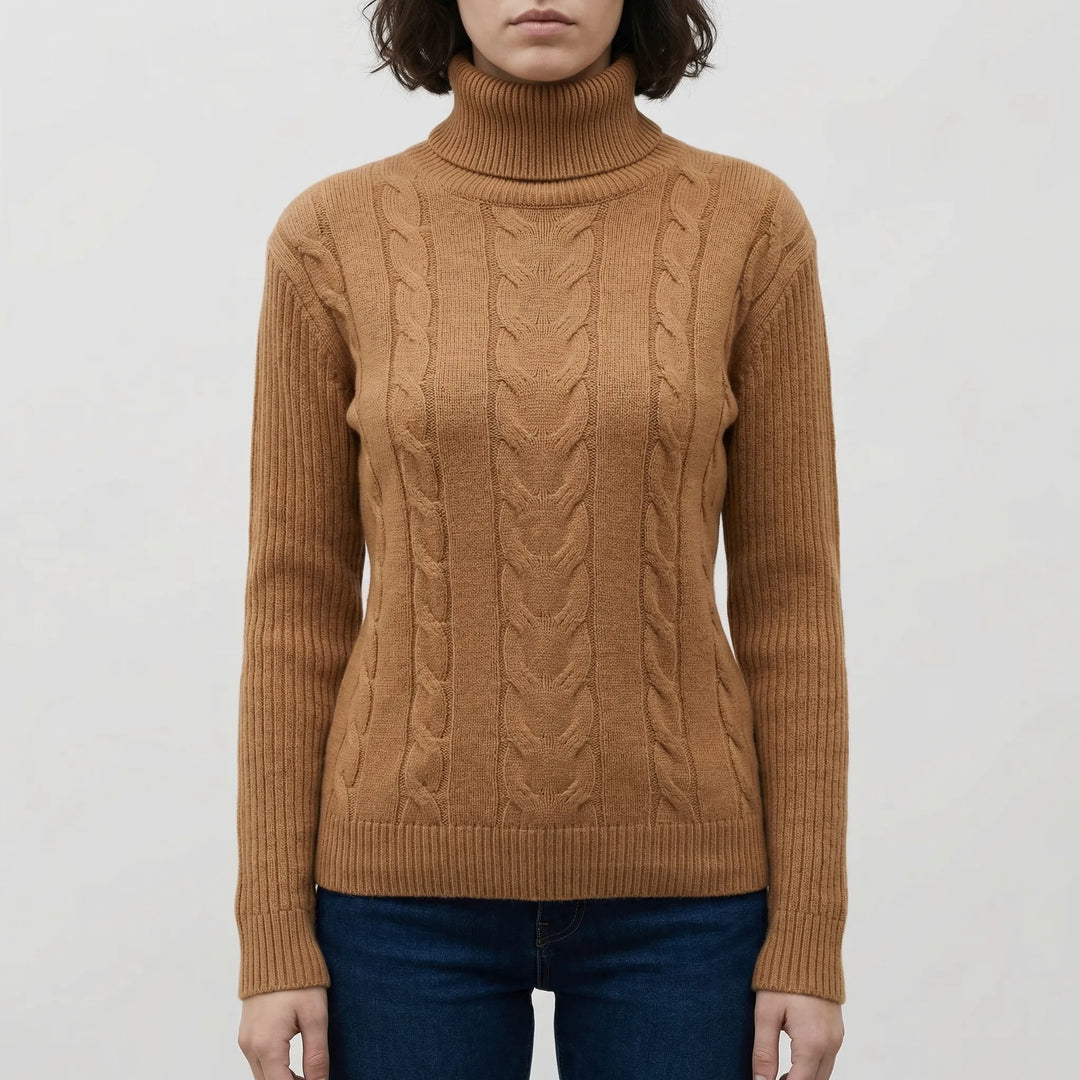 Norrvik - Relaxed-Fit Cable-Knit Turtleneck Sweater