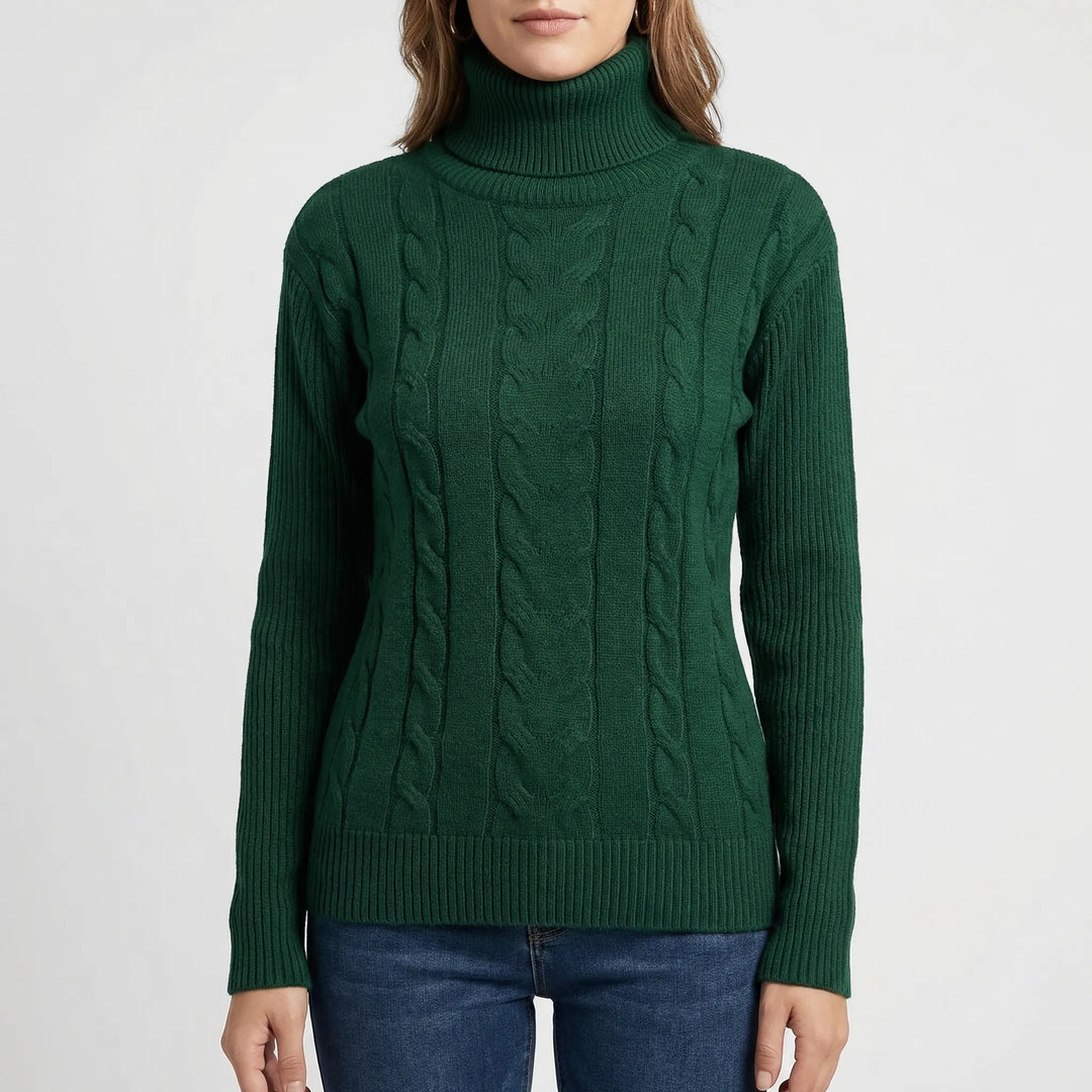 Norrvik - Relaxed-Fit Cable-Knit Turtleneck Sweater