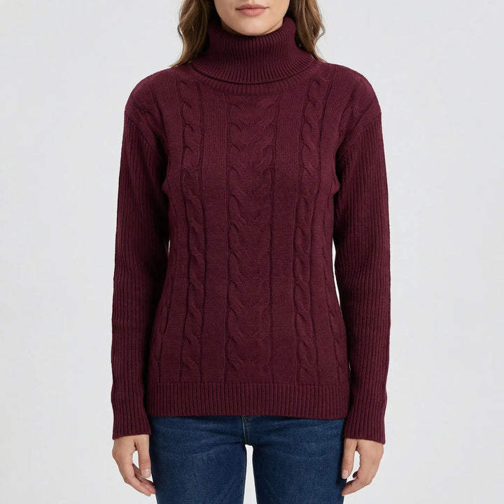 Norrvik - Relaxed-Fit Cable-Knit Turtleneck Sweater