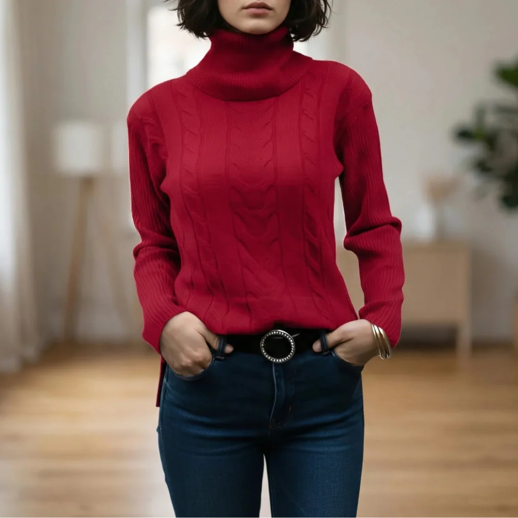 Norrvik - Relaxed-Fit Cable-Knit Turtleneck Sweater