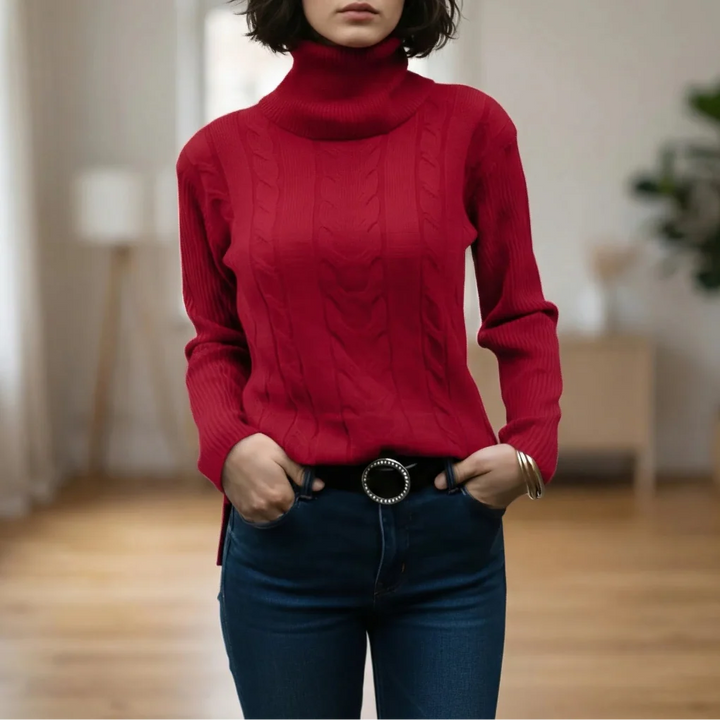 Norrvik - Relaxed-Fit Cable-Knit Turtleneck Sweater