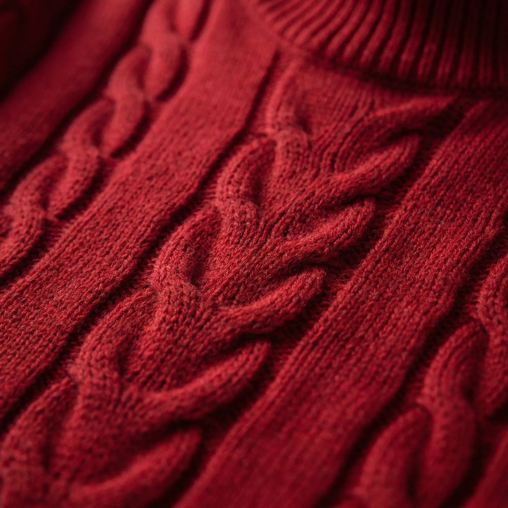 Norrvik - Relaxed-Fit Cable-Knit Turtleneck Sweater