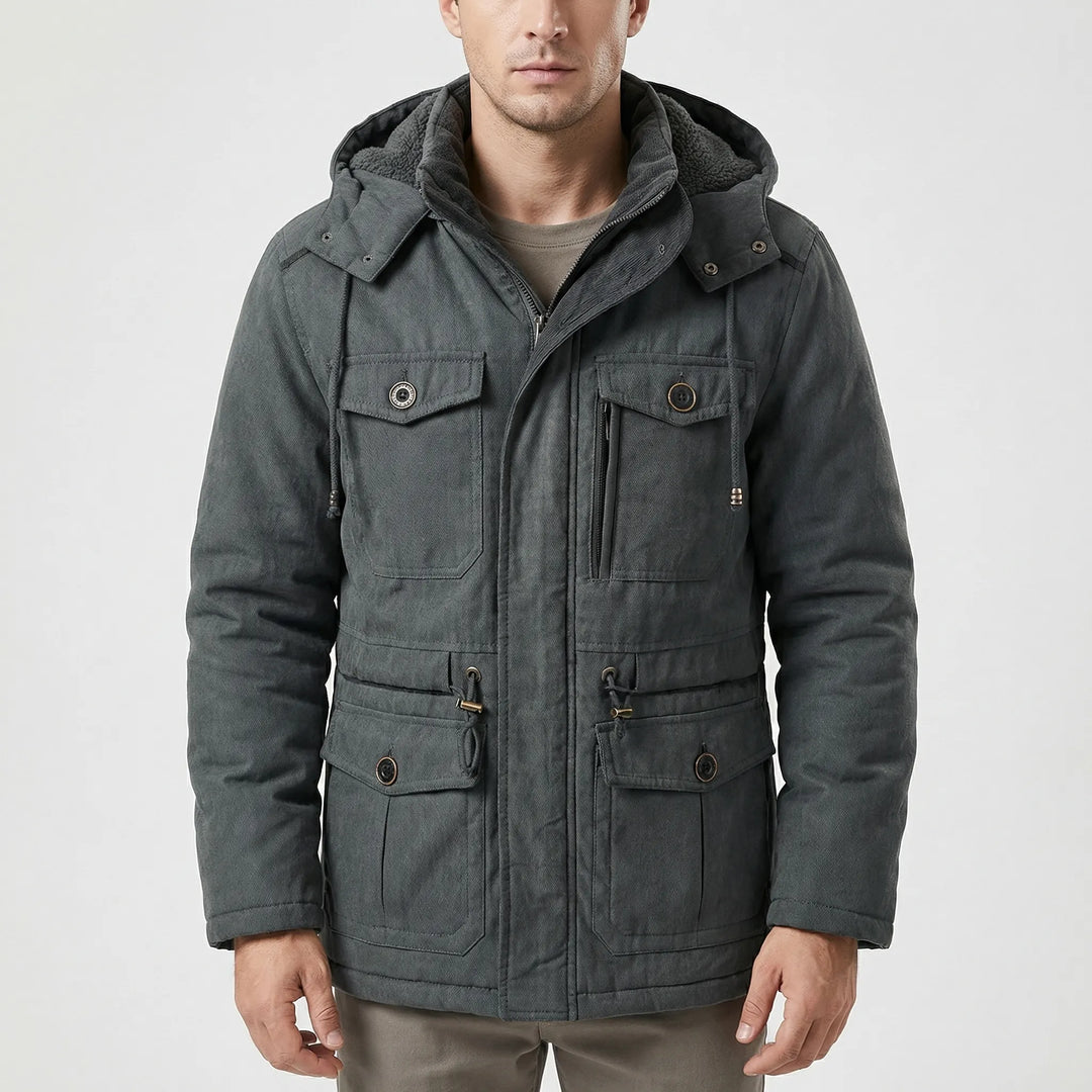 Norvik - Hooded Full-Zip Men's Winter Jacket