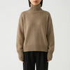 Avslappnad Passform Turtleneck Tröja