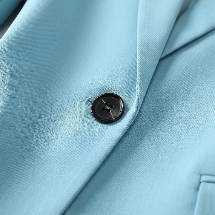 Novina - Single-Breasted Notch Lapel Blazer