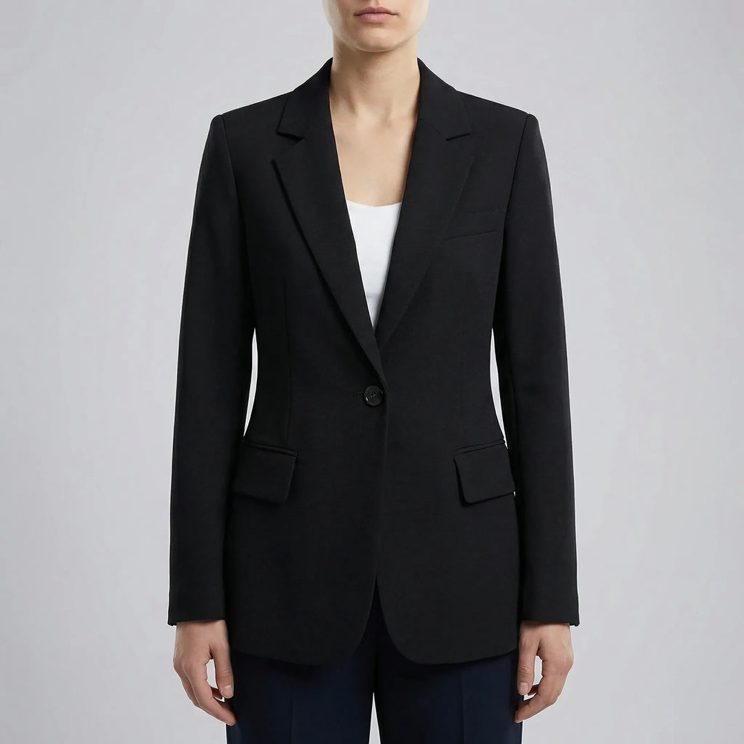 Novina - Single-Breasted Notch Lapel Blazer
