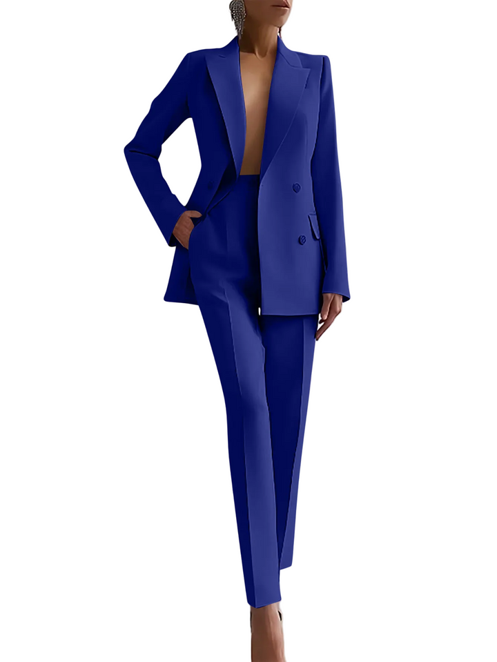Elegant Två-Delar Blazer Set för Kvinnor