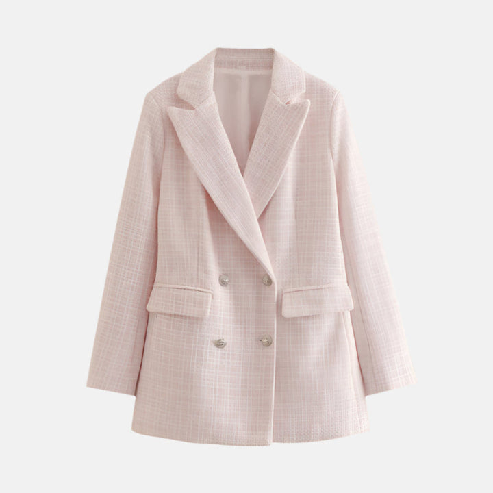 Elegant Tweed Blazer för Kvinnor