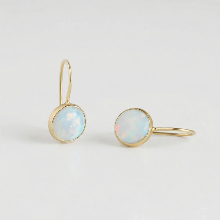 Opalique - Vintage-Inspired Opal Drop Earrings