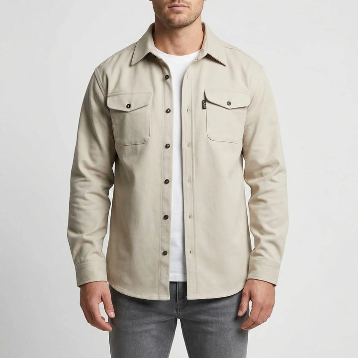 Ovront - Button-Up Overshirt With Chest Pockets
