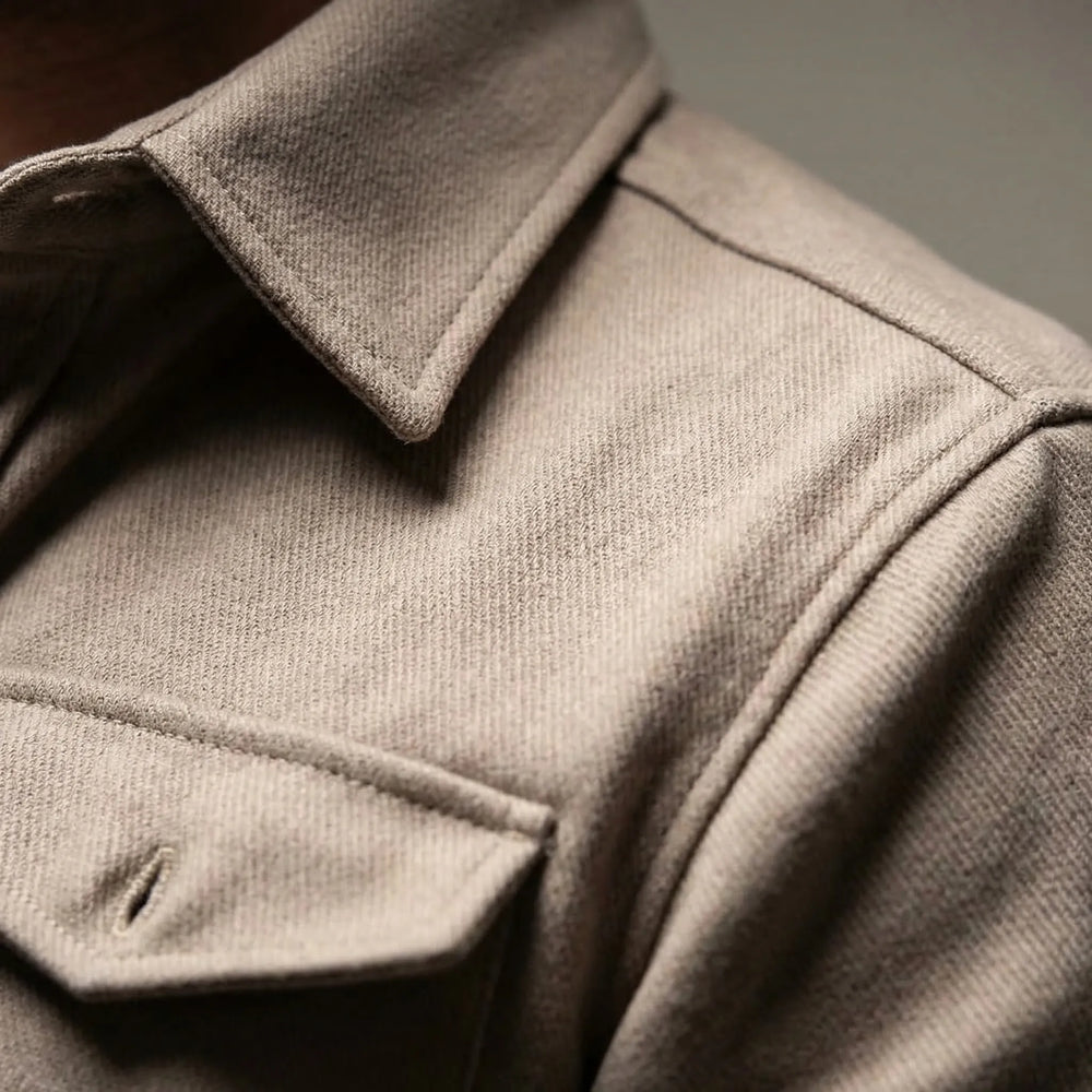 Ovront - Button-Up Overshirt With Chest Pockets