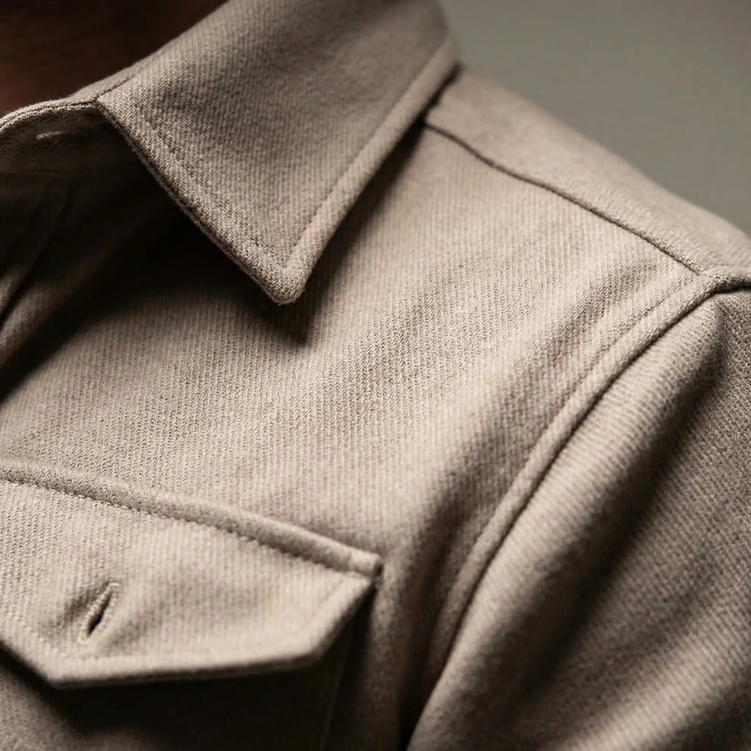 Ovront - Button-Up Overshirt With Chest Pockets