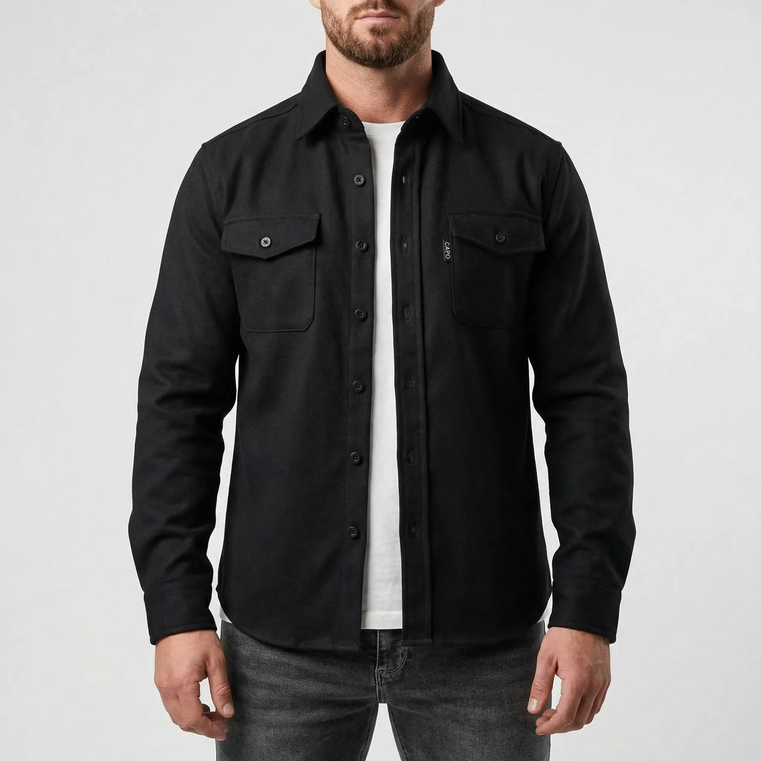 Ovront - Button-Up Overshirt With Chest Pockets