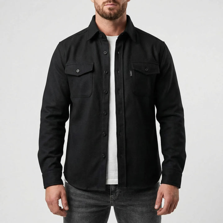 Ovront - Button-Up Overshirt With Chest Pockets