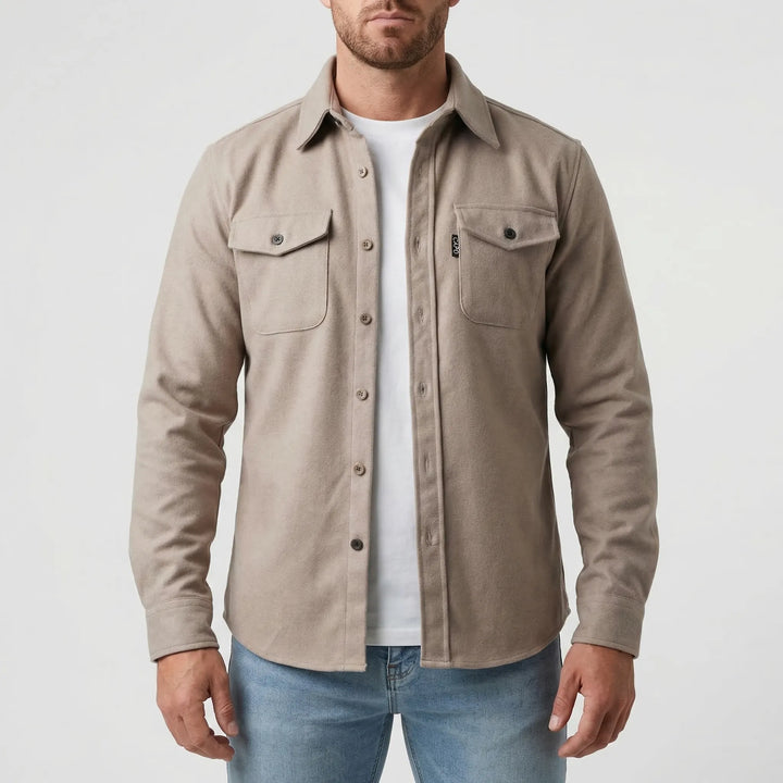 Ovront - Button-Up Overshirt With Chest Pockets