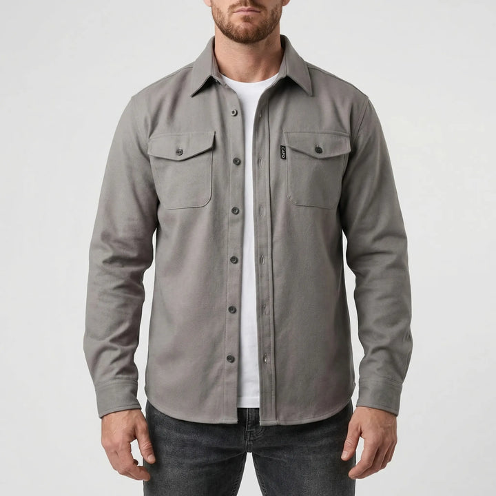 Ovront - Button-Up Overshirt With Chest Pockets