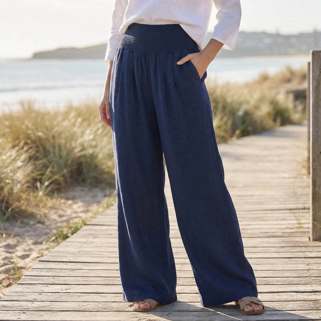 Palazzura - High-Waist Wide-Leg Palazzo Pant