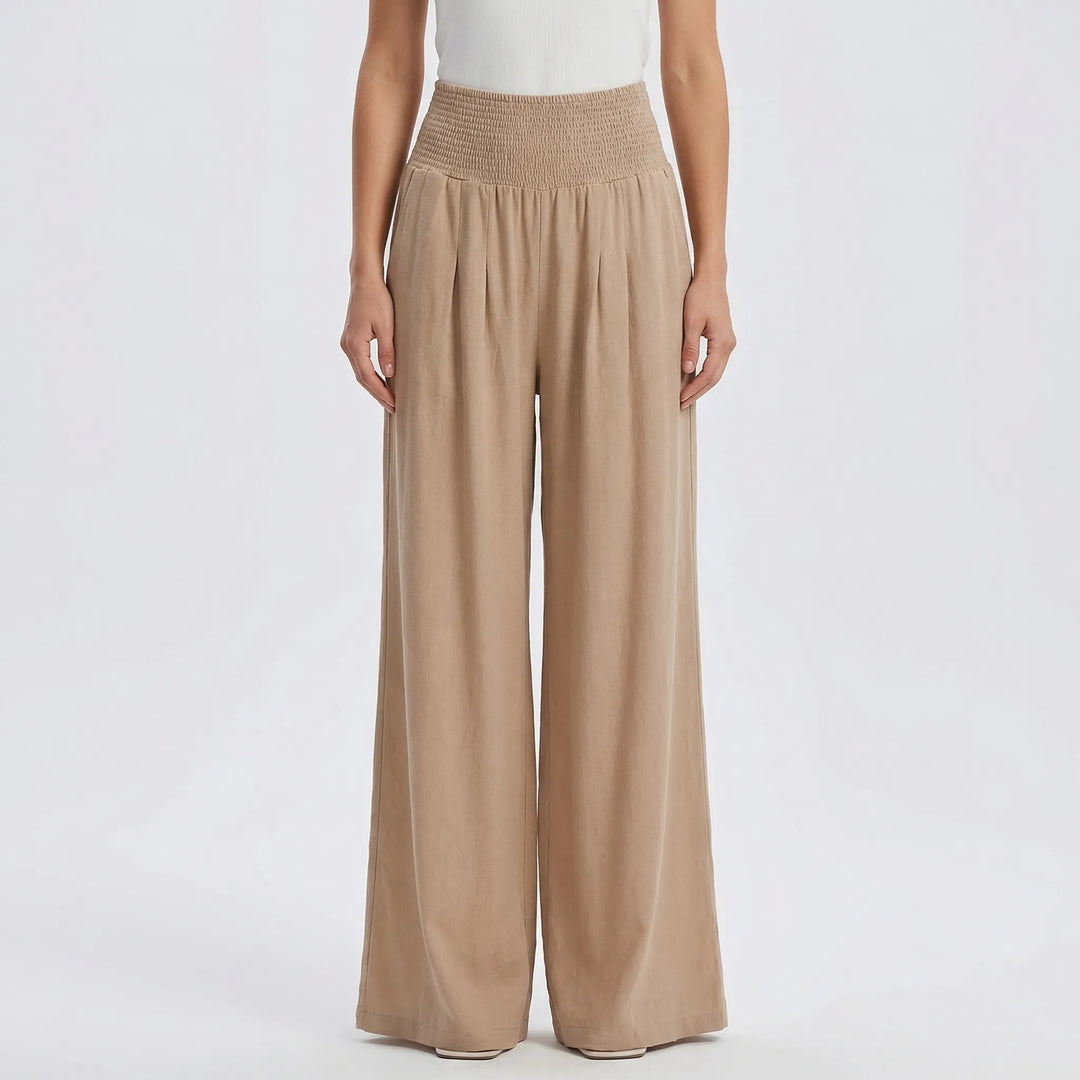 Palazzura - High-Waist Wide-Leg Palazzo Pant