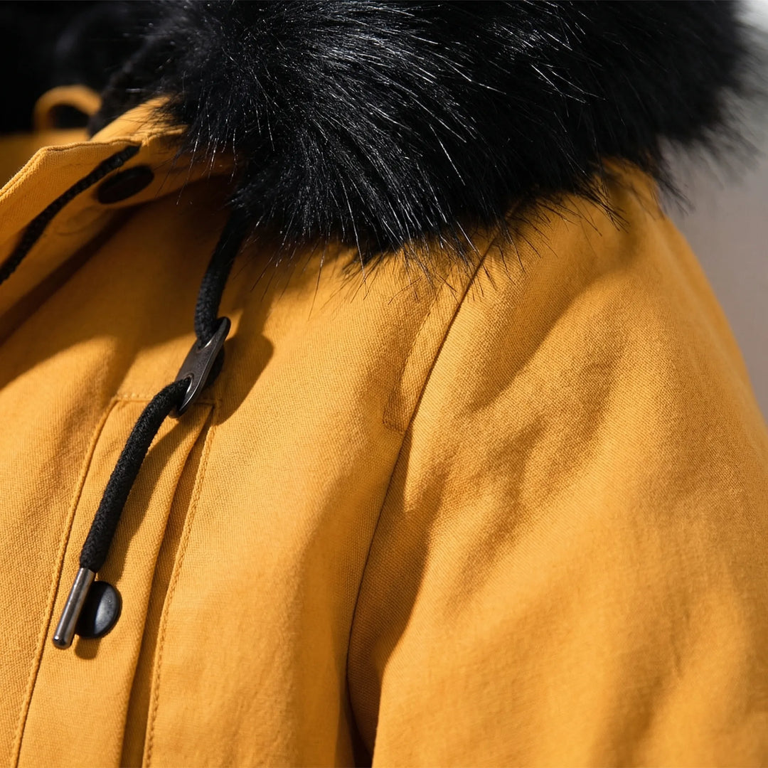 Parkella - Hooded Women's Parka With Fur-Trim