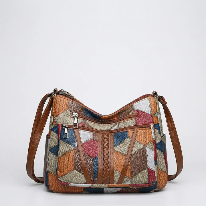 Patchovva - Structured Patchwork Shoulder Bag