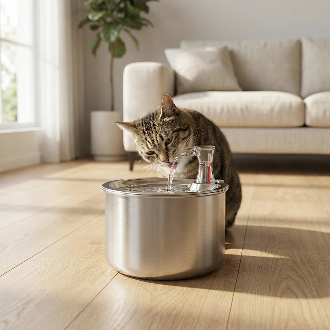 Pawflow - Motion-Sensor Indoor Pet Water Fountain