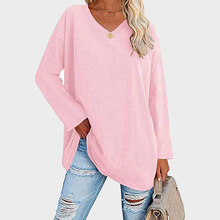 Elegant Långärmad Top för Kvinnor