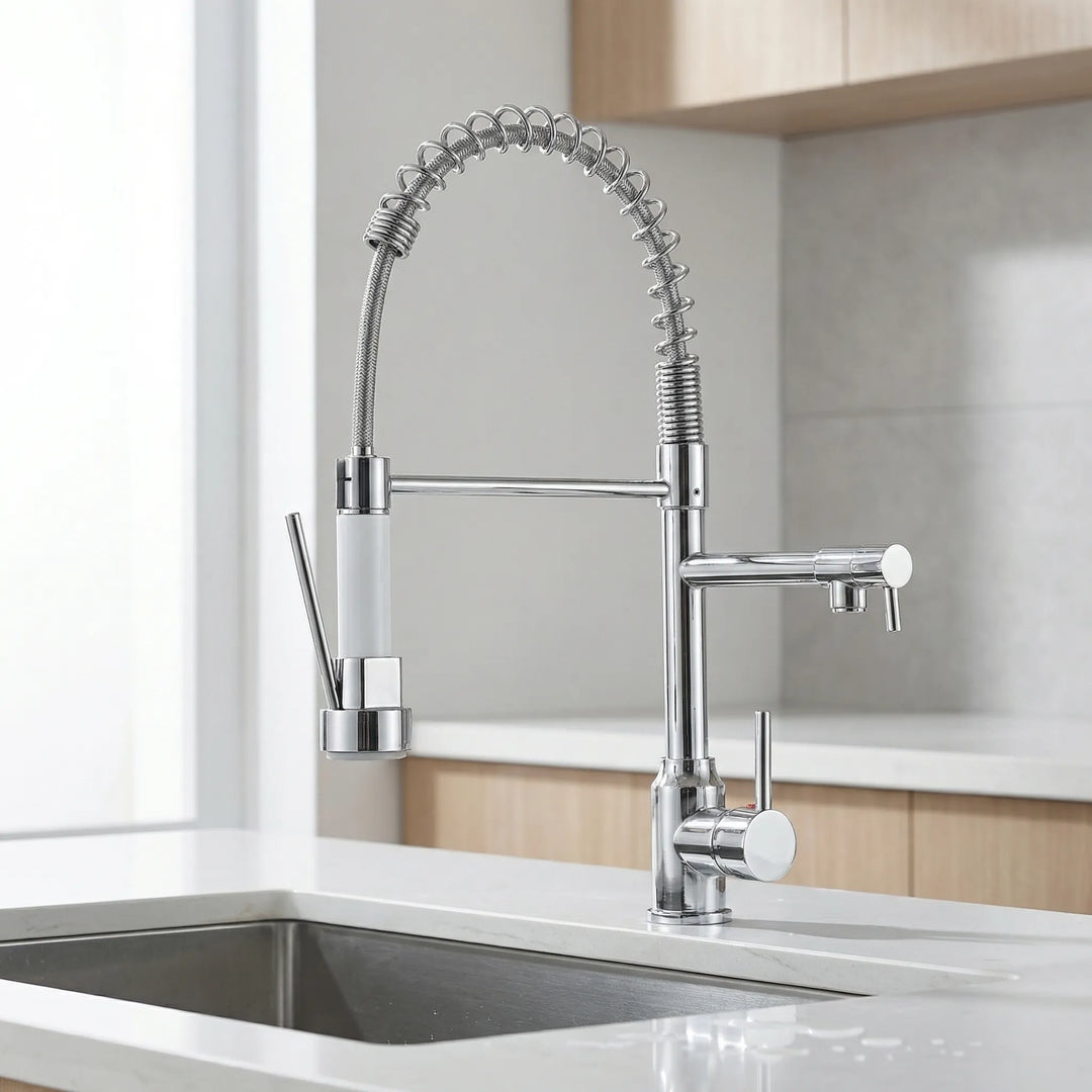 Pivotix - 360-Degree Swivel Spring Pull-Down Faucet