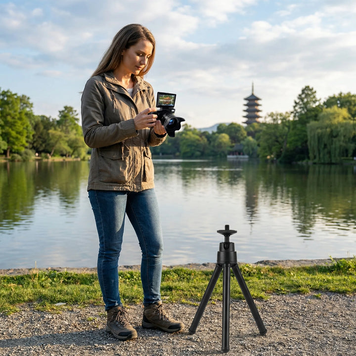 Pixluno - Compact Beginner Digital Camera With Flip Screen