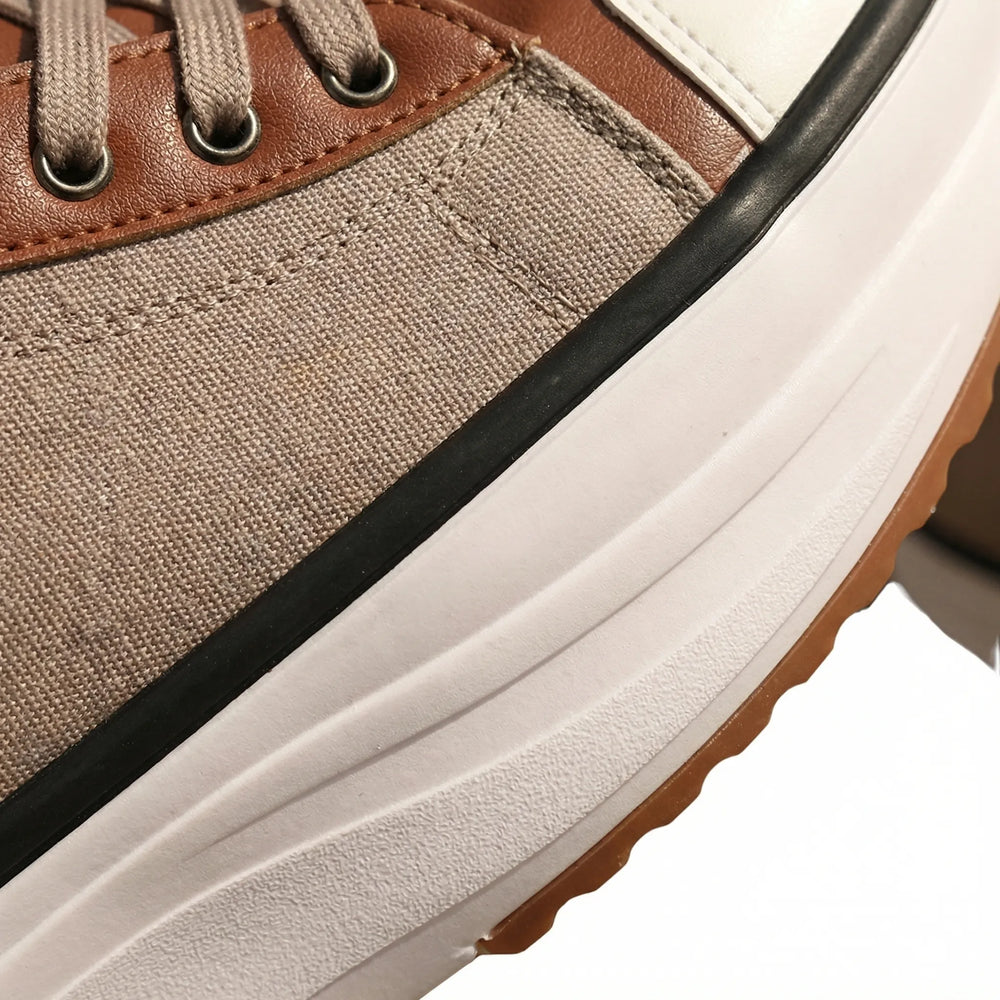 Platavy - Lace-Up Platform Sneaker For Women