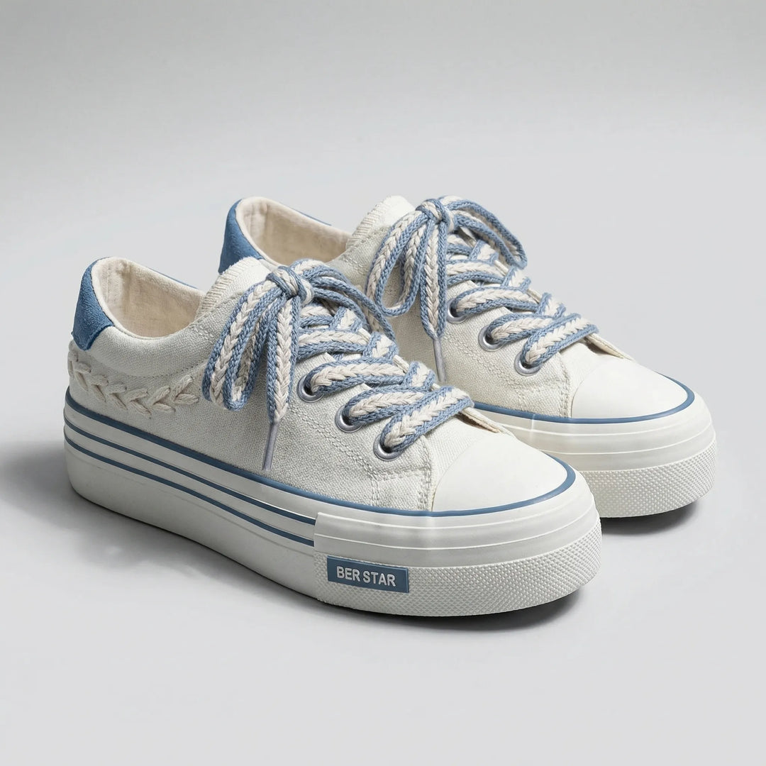 Platieva - Chunky Platform Lace-Up Sneaker